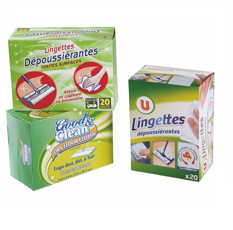 Quick-Cleaning Streak-Free Dust-Attracting Floor Dry Wipe For Mopping
