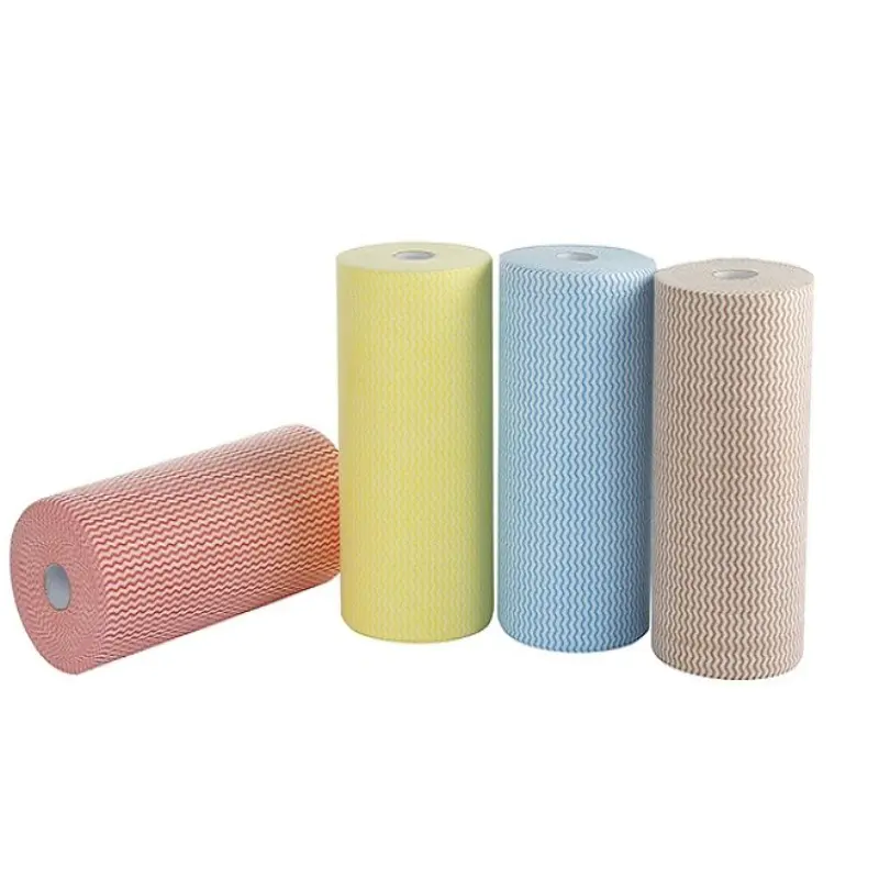 Bamboo Fiber/Viscose Polyester Oil-Resistant Non Woven Cleaning Roll