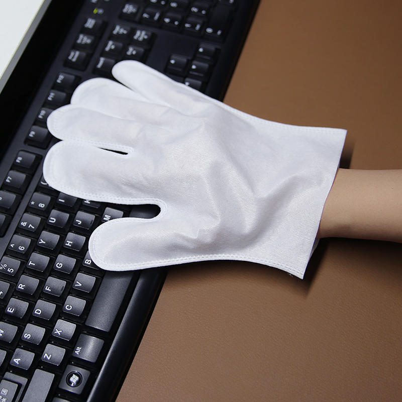 Wet And Dry Use,Viscose And Polyester Spunlace Disposable Nonwoven Glove