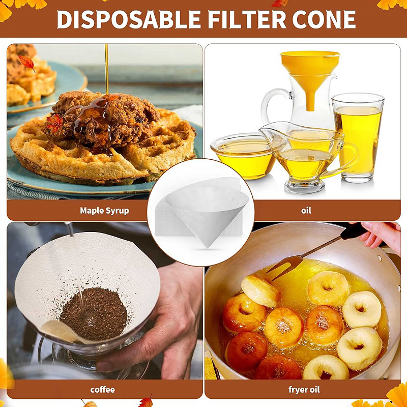 Cooking Oil Filter Papers-cone
